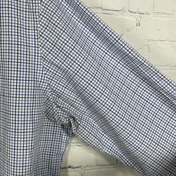Polo Ralph Lauren Shirt Mens 2XL XXL Button Up Plaid Check Gingham Blue Pony - Picture 3 of 13